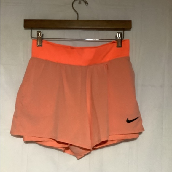 Nike Pants - Nike court dri fit victory shorts orange size small slim fit